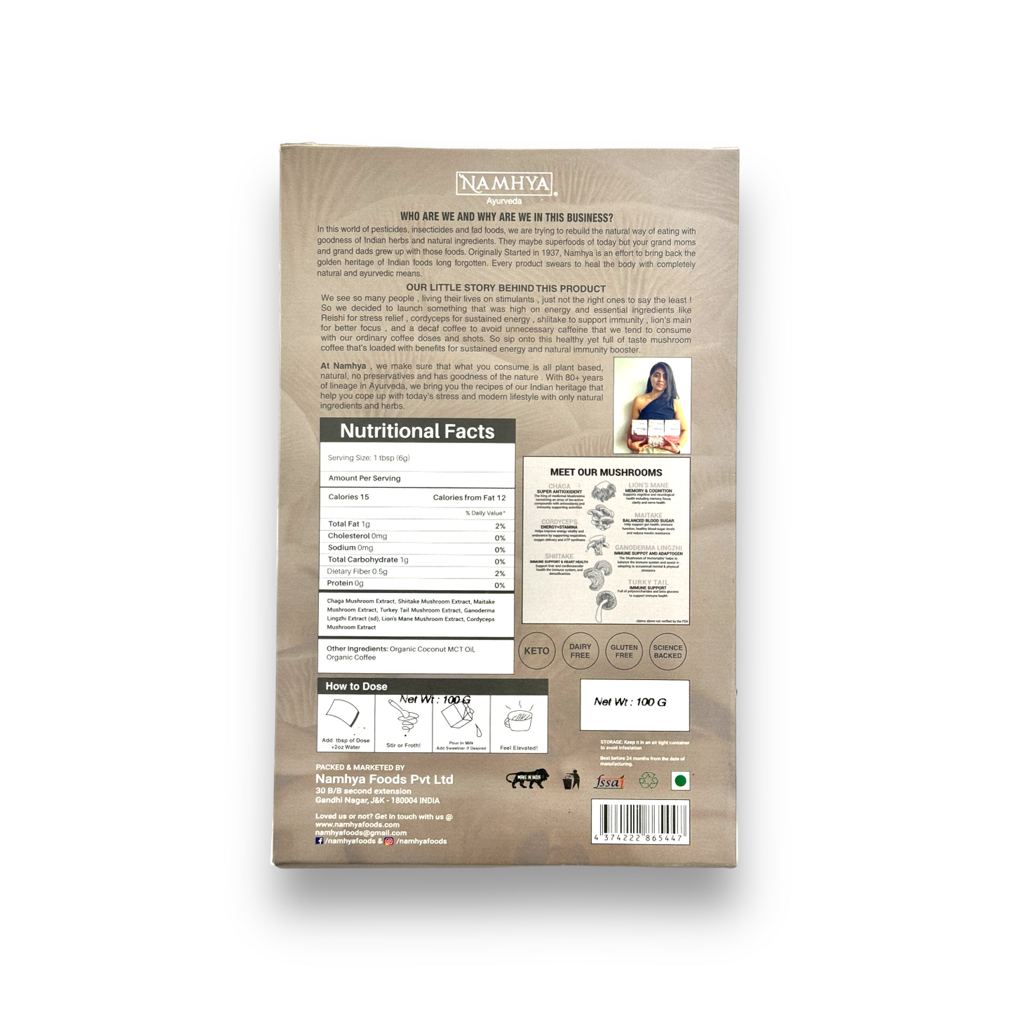 Mushroom Coffee | Lion’s Mane, Reishi & More| Mind-Boosting, Jitter-Free Energy | Focus - Immunity - Energy