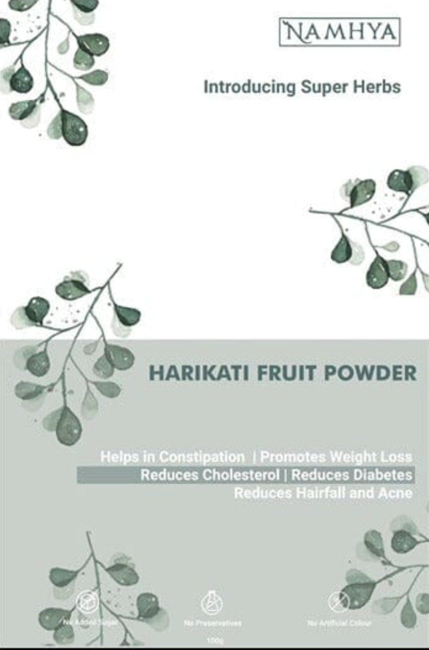 Namhya Haritaki or Harad (100g X 2) - for Good Immunity and Digestion (Pack of 2)