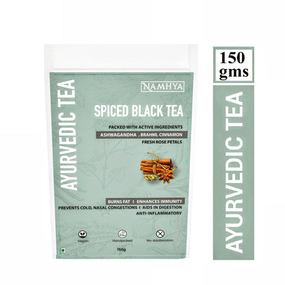 Namhya Spiced Ayurvedic Tea Bags -The Indian Masala Tea with Fresh spices - 25 Tea Bags