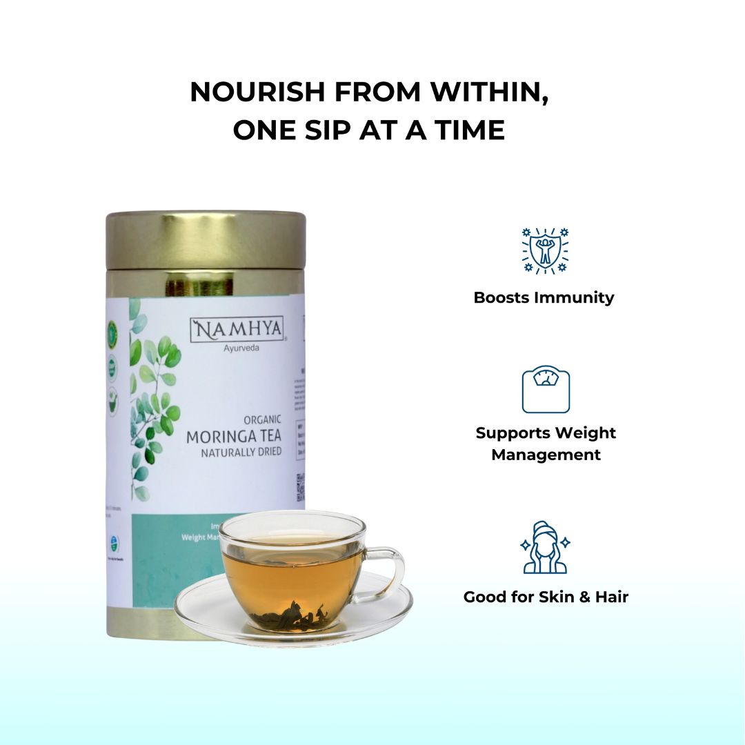 Organic Moringa Tea | 100% Pure | Weight Management | Skin and Hair Health | 20 Tea Bags