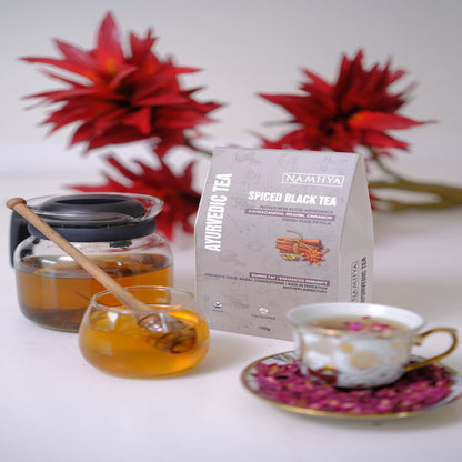 Namhya Spiced Ayurvedic Tea Bags -The Indian Masala Tea with Fresh spices - 25 Tea Bags