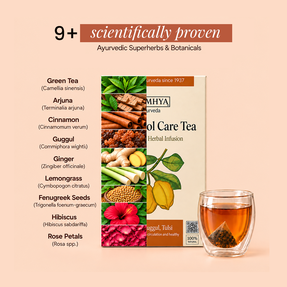 Namhya Longevity Kit | Liver Detox Tea + Cholesterol Care Tea + Psyllium husk | Advanced Ayurvedic Formula for Fatty Liver, Cholesterol & Digestion