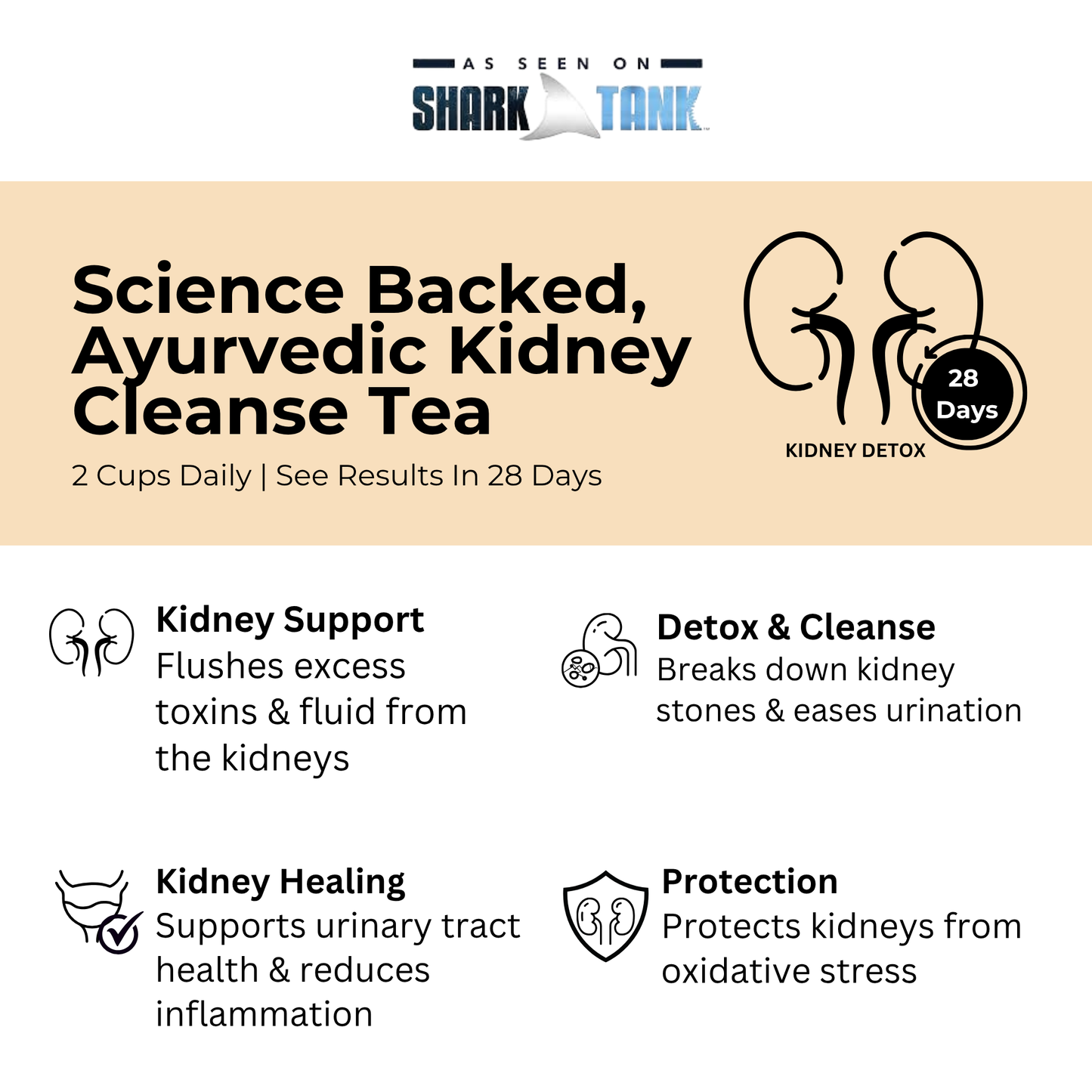 Namhya Kidney Cleanse Tea | 28-Day Ayurvedic Blend for Kidney Detox, Stone Shield & Water-Weight Relief | Sip – Flush – Renew