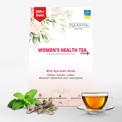 Women's Health Tea | Ayurvedic Blend for PCOS, Menstrual Relief & Pain-Free Periods | 50 Tea Bags | Sip - Balance - Thrive (Copy)