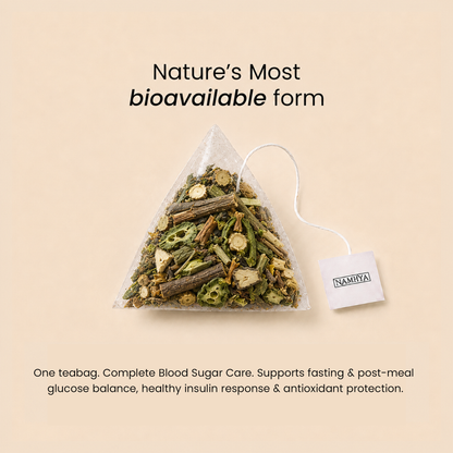 Diabetic Care Tea | 60-Day Natural Ayurvedic Blend For Blood Sugar, Insulin Support & Antioxidant Benefits | Pour - Brew - Balance