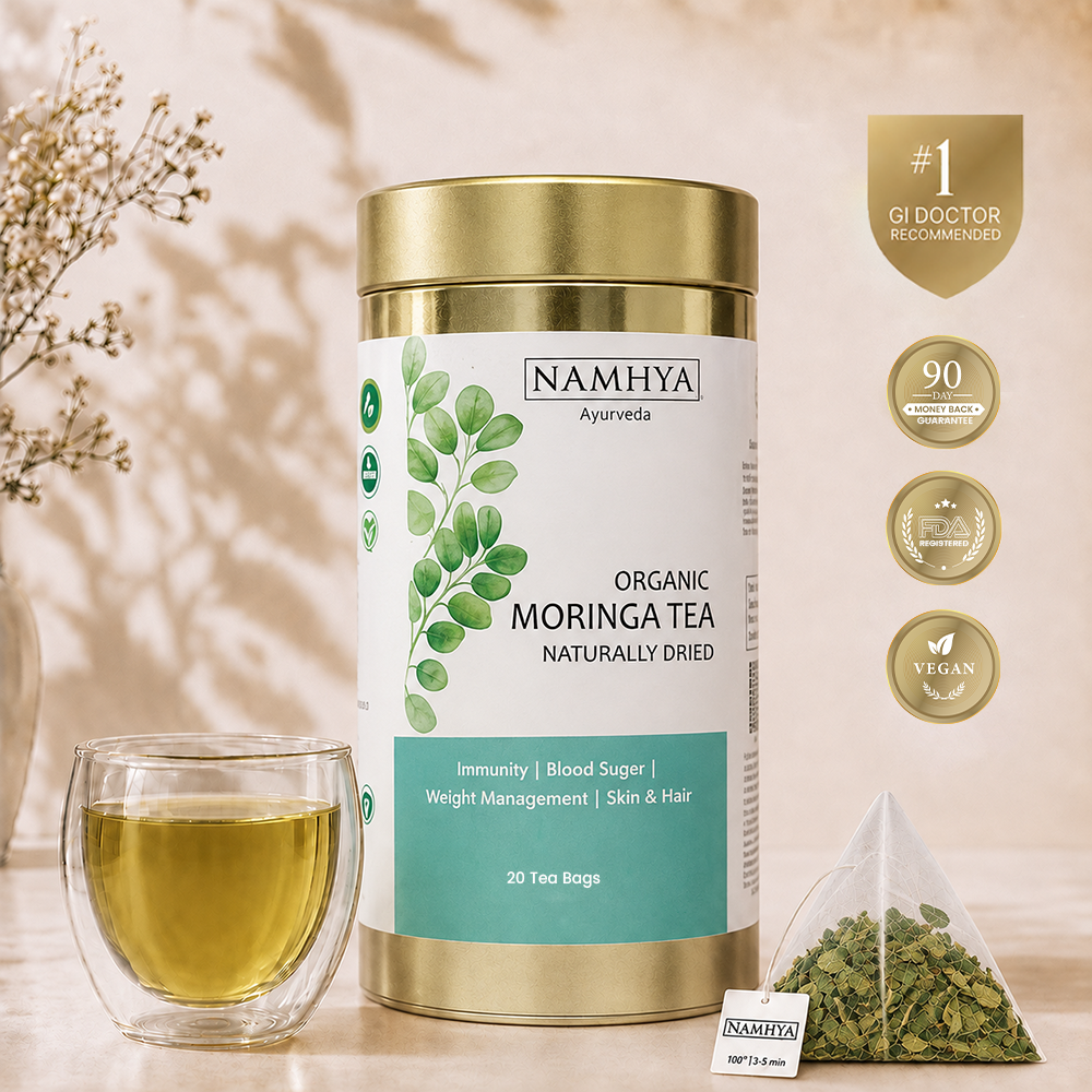Organic Moringa Tea | 100% Pure | Weight Management | Skin and Hair Health | 20 Tea Bags