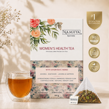 Women's Health Tea | Ayurvedic Blend for PCOS, Menstrual Relief & Pain-Free Periods | 50 Tea Bags | Sip - Balance - Thrive