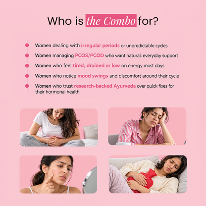Namhya Women's Hormone Reset Kit | Women's Health Tea + Fertility Care CoQ10 + Pure Saffron | Advanced Ayurvedic Formula for PCOS/PCOD, Hormonal Balance & Fertility