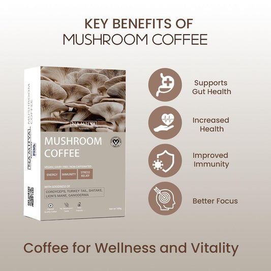 Mushroom Coffee | Lion’s Mane, Reishi & More| Mind-Boosting, Jitter-Free Energy | Focus - Immunity - Energy