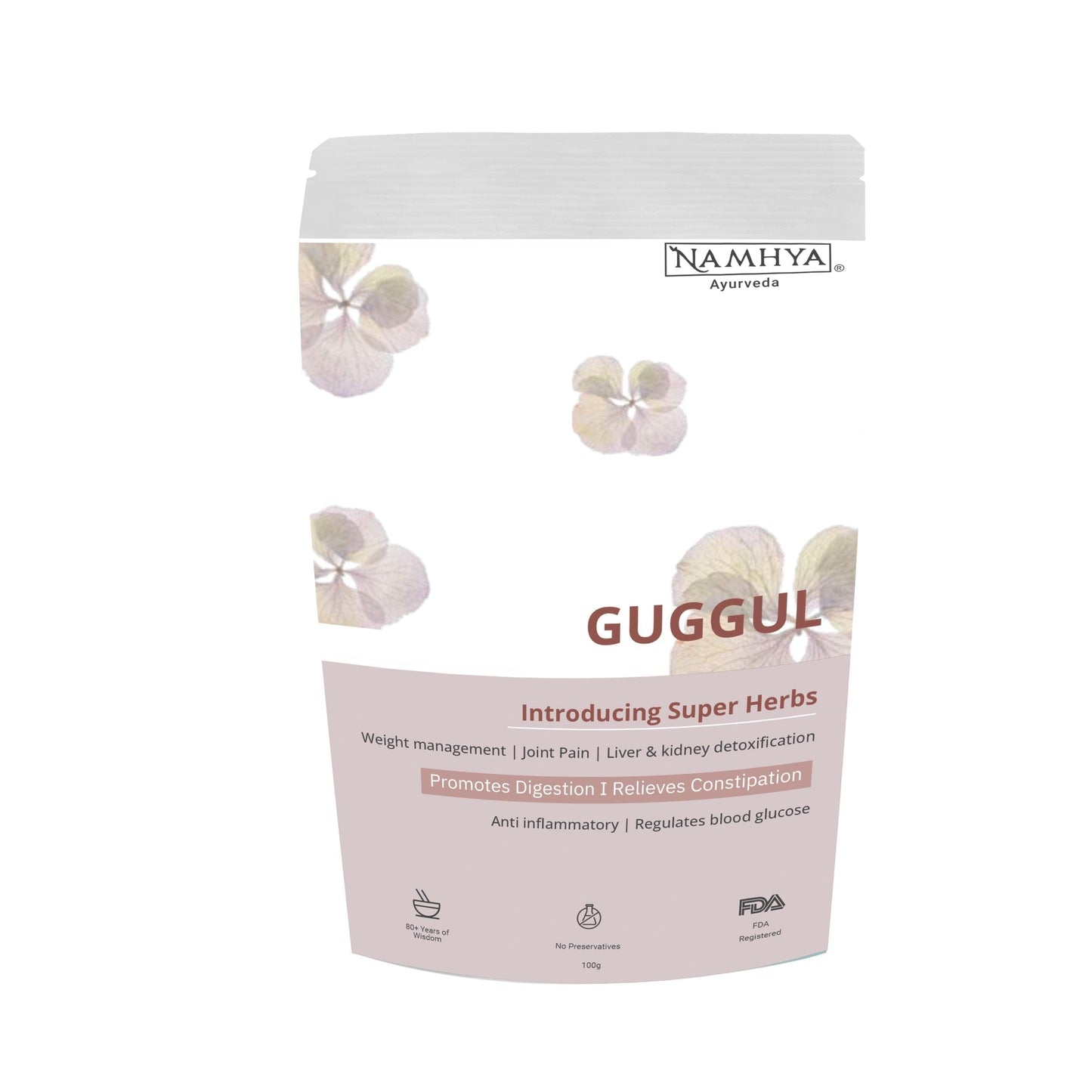 Namhya Guggul Powder - Helps in UTI & Relieves Kidney Issues | 100g